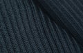 Knitted textured background of dark gray color. Close-up of knit and purl loops.