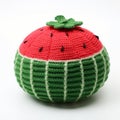 Knitted Watermelon: Cute And Colorful Fruit Decoration