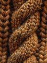 Knitted wool texture in close-up