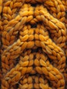 Knitted wool texture in close-up