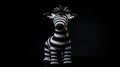 Knitted Zebra: A Playful And Unique Design In Soft Light