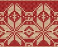 Knitting christmas seamless pattern with a