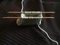 Knitting a Coin Purse on Double-Pointed Bamboo Needles