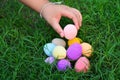 Knitting Easter eggs