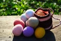 Knitting Easter eggs