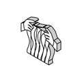 knitting hands knitting wool isometric icon vector illustration Royalty Free Stock Photo