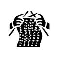 knitting hands knitting wool glyph icon vector illustration Royalty Free Stock Photo