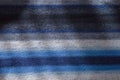 Knitting homamade craft stripes scarf. Background