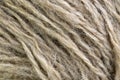 Raw white wool thread ball macro closeup Royalty Free Stock Photo