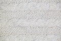 Knitting pattern from gray woolen warm soft yarn
