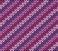 Knitting pattern with stripes