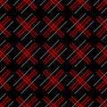 Knitting seamless vector plaid pattern with lines as a woollen Celtic tartan plaid or a knitted fabric texture in muted