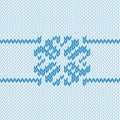 Knitting snowflake simple seamless vector print