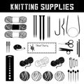 Knitting Supplies for handmade flat, circular and cable knits