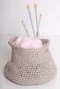 Knitting supplies Royalty Free Stock Photo