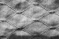 Knitting texture in black and white. Royalty Free Stock Photo