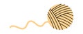 Knitting thread ball hand drawn Royalty Free Stock Photo