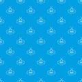 Knive pattern vector seamless blue