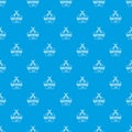 Knive war pattern vector seamless blue