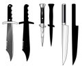 Knives - hunting, switchblade, carving