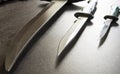 Knives and dagger Royalty Free Stock Photo