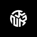 KNK letter logo design on black background. KNK creative initials letter logo concept. KNK letter design Royalty Free Stock Photo
