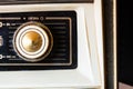 Knob of vintage tube radio