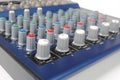 Knobs on Mixing Board Royalty Free Stock Photo