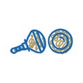 knobs pull hardware furniture fitting icon doodle illustration Royalty Free Stock Photo
