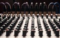 Knobs of a studio soundboard Royalty Free Stock Photo