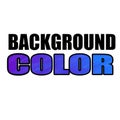 Knockaout backgroundcolor. text art design Royalty Free Stock Photo