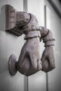 Knocker hand Royalty Free Stock Photo
