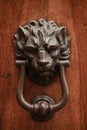 Knocker lion's head Royalty Free Stock Photo