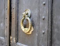 Knocker on an old door Royalty Free Stock Photo