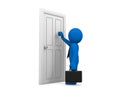 knocking at a door Royalty Free Stock Photo