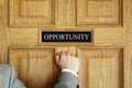 Knocking on the door to opportunity