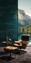 Calming Knoll Wallpaper Inspired By Swiss Style Mountainous Vistas