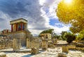 Knoss palace open air archaeological museum on Crete island, Greece Royalty Free Stock Photo