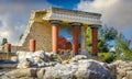 Knossos palace. Crete, Greece Royalty Free Stock Photo