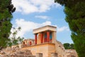 Knossos palace at Crete, Greece Royalty Free Stock Photo