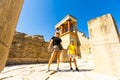 Knossos Palace ruin in sunny day, Crete, Greece. Royalty Free Stock Photo