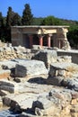 Knossos Palace Ruins, Heraklion Crete Royalty Free Stock Photo