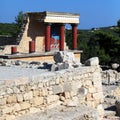 Knossos Palace Ruins, Heraklion Crete Royalty Free Stock Photo