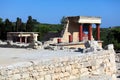 Knossos Palace Ruins, Heraklion Crete Royalty Free Stock Photo