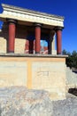 Knossos Palace Ruins, Heraklion Crete Royalty Free Stock Photo