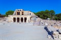 Knossos Palace Ruins, Heraklion Crete Royalty Free Stock Photo