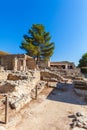 Knossos Palace Ruins, Heraklion Crete Royalty Free Stock Photo