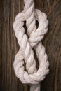 Knot in the form of eight Royalty Free Stock Photo