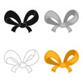 Knot, ornamentals, frippery, and other web icon in cartoon style.Bow, ribbon, decoration,