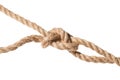 knot of slipped figure-eight noose close up Royalty Free Stock Photo